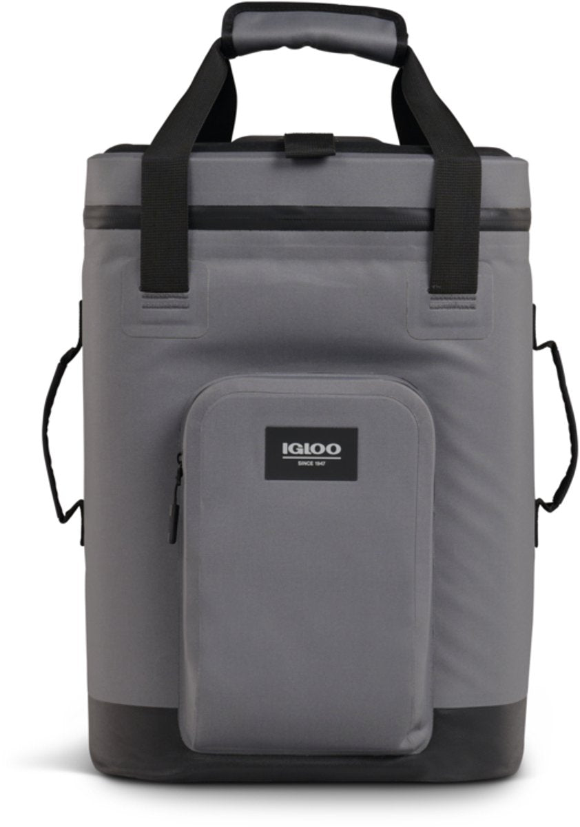 Igloo - sac à dos trailmate 24 - sac à dos rafraîchissant pour l'extérieur et une utilisation quotidienne - 24 canettes - gris