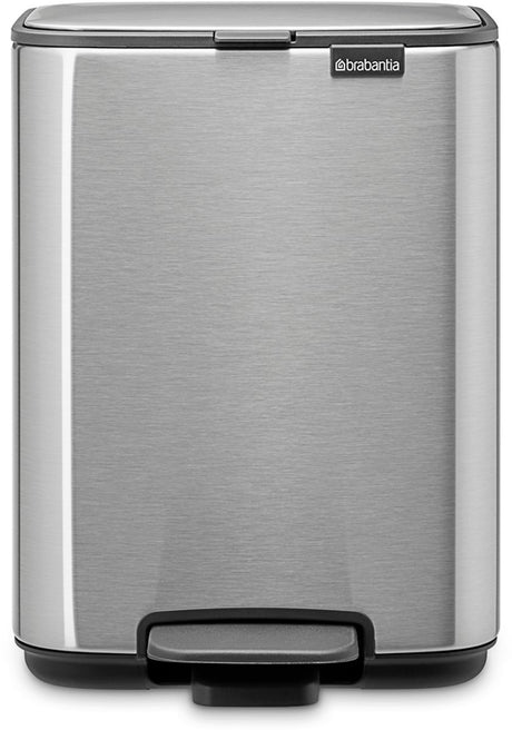 Poubelle à pédale Brabantia bo - 4 litres - salle de bain - acier mat résistant aux empreintes digitales