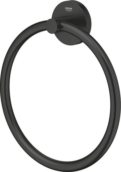 Anneau porte-serviettes Grohe start - noir mat