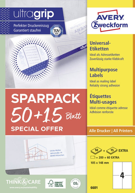 Avery -6603-étiquettes polyvalentes