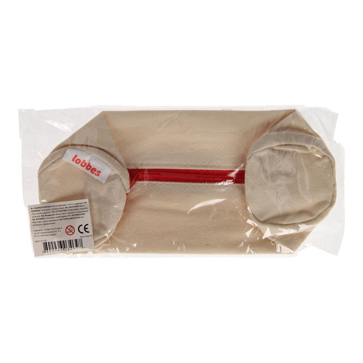 Trousse en coton Lobbes - rouge
