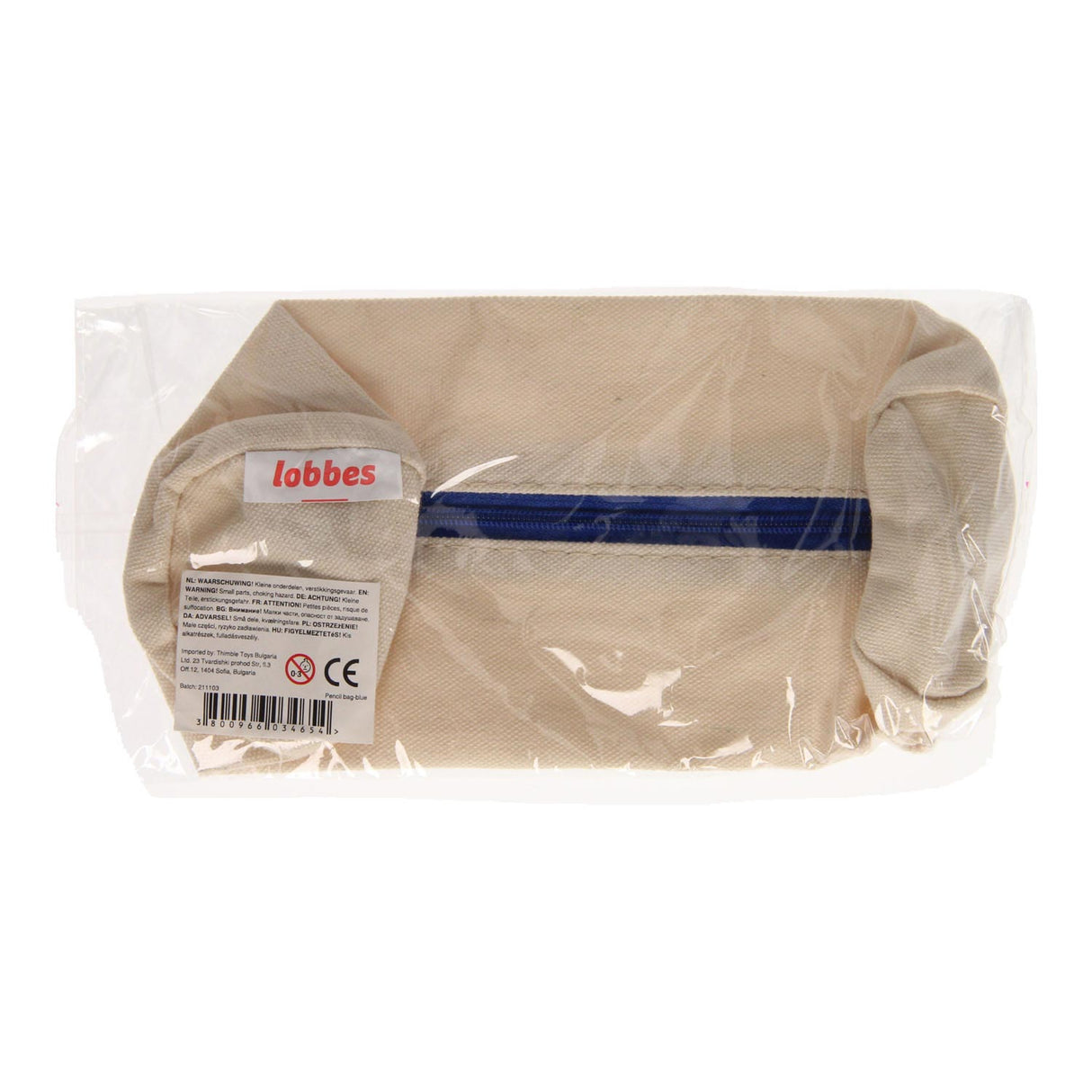 Trousse en coton Lobbes - bleu