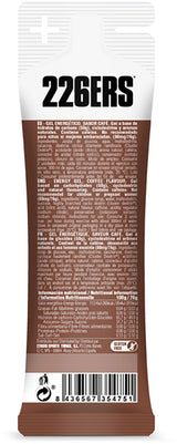 226ers gel de café expresso haute énergie 80 mg de caféine 76 g