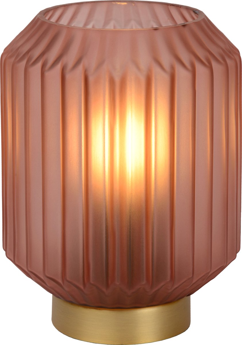 Lucide sueno - lampe de table - ø 13 cm - 1xe14 - rose