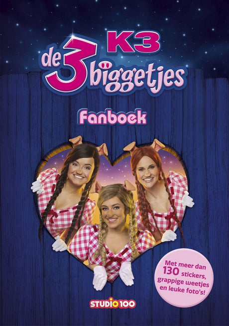 Studio 100 k3 : Fanbook des 3 porcelets avec autocollants