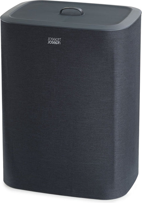 Joseph joseph panier à linge tota - 2 compartiments - tri du linge - 90 litres - noir