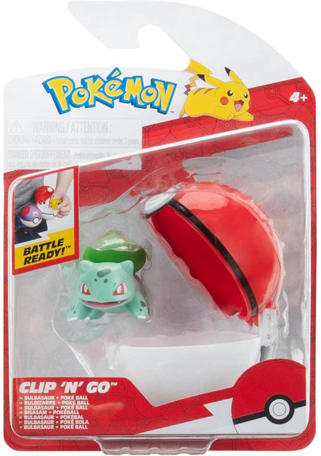 Pokémon Jazwares - clip n go bulbasaur avec poké ball