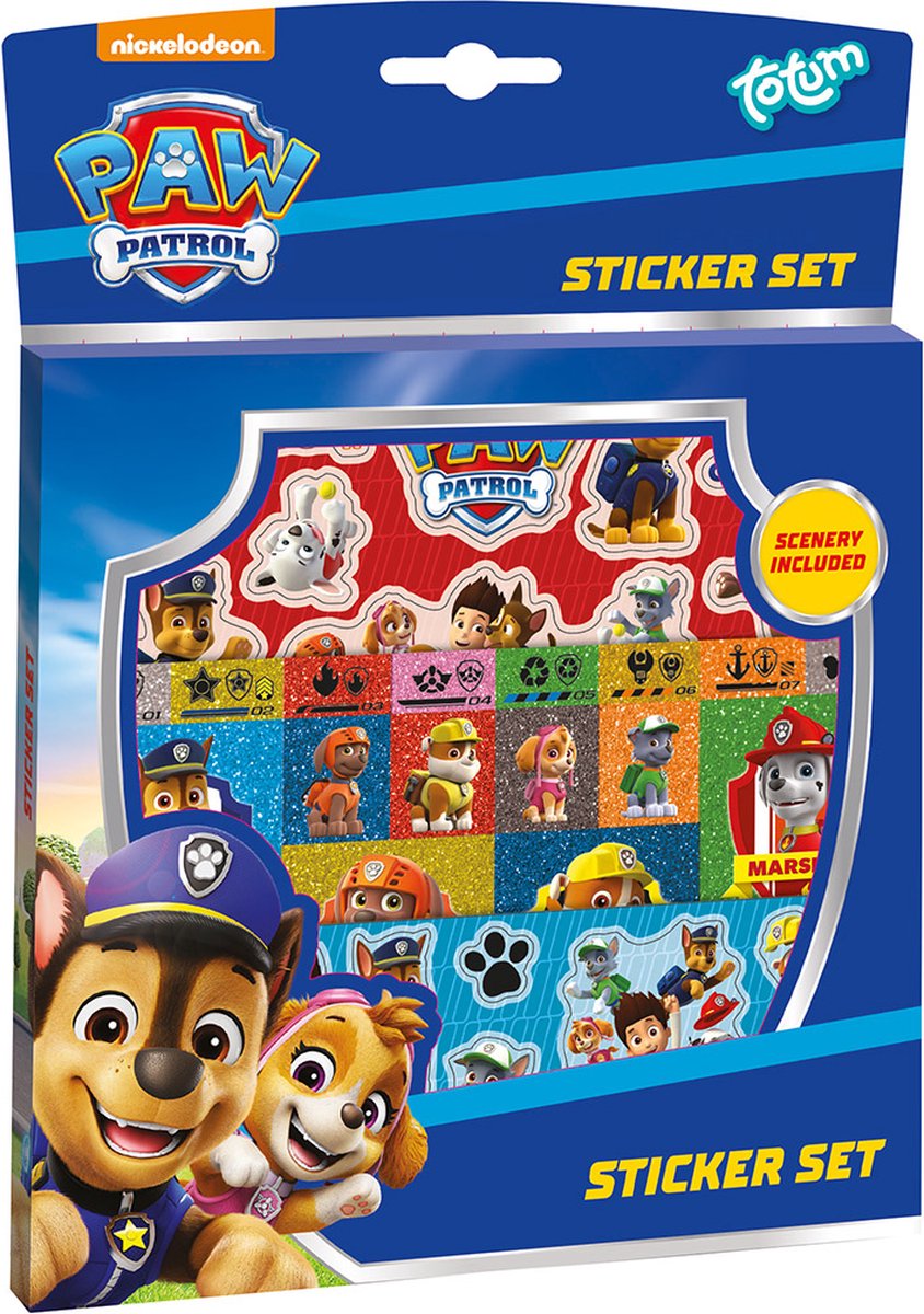 Ensemble d'autocollants Totum Paw Patrol