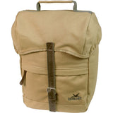 Sacoche de vélo simple Greenlands voyage en toile 20 litres 30 x 37 x 17 cm - camel