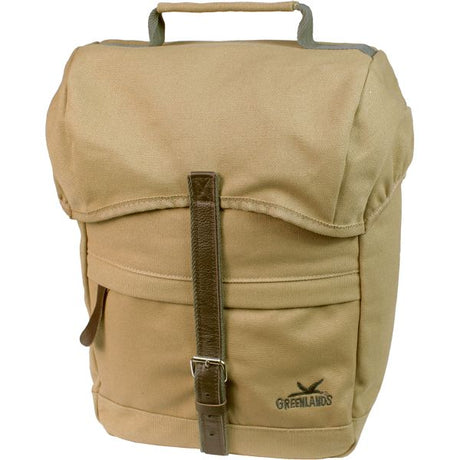 Sacoche de vélo simple Greenlands voyage en toile 20 litres 30 x 37 x 17 cm - camel