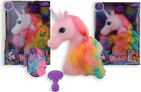 Tête de coiffure style licorne
