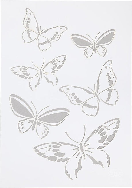 Gabarit flexible Viva Decor, papillons, A4, feuille 210x297 mm, 1 pièce