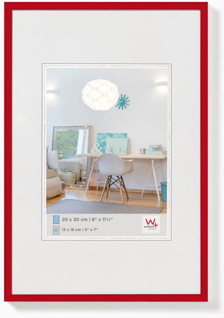 Walther new lifestyle - cadre en plastique - format photo 24x30 cm - rouge