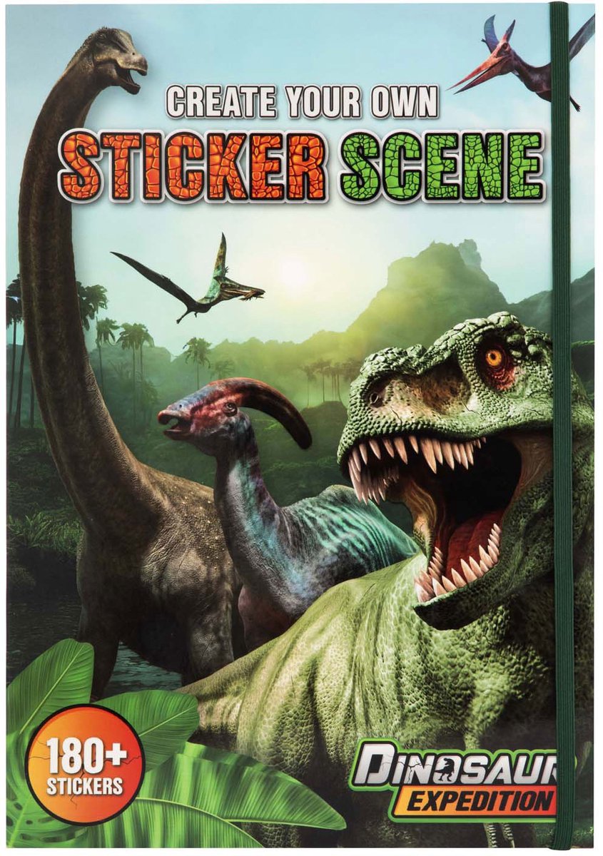 Livre d'autocollants dinosaures du groupe d'artisanat créatif
