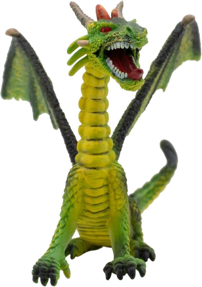 Bullyland 75593 – dragon vert assis – env. 8,7 cm – figurine de jeu imaginative et détaillée – idéale pour jouer aux contes de fées, comme décoration ou comme petit cadeau pour les enfants à partir de 3 ans