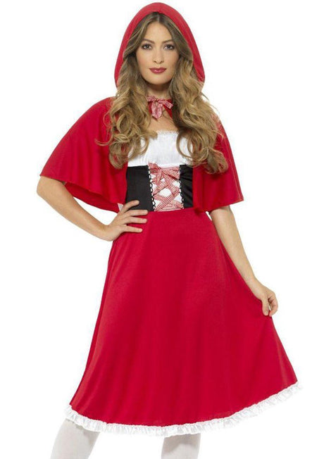 Smiffys Robe Le Petit Chaperon Rouge avec cape dames - taille m