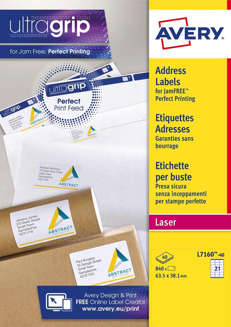 Étiquettes d'adresse Avery l7160-40