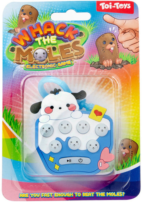 Jeu de mémoire Toi-toys attrapant des taupes sur un porte-clés