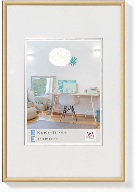 Walther new lifestyle - cadre en plastique - format photo 30x45 cm - or