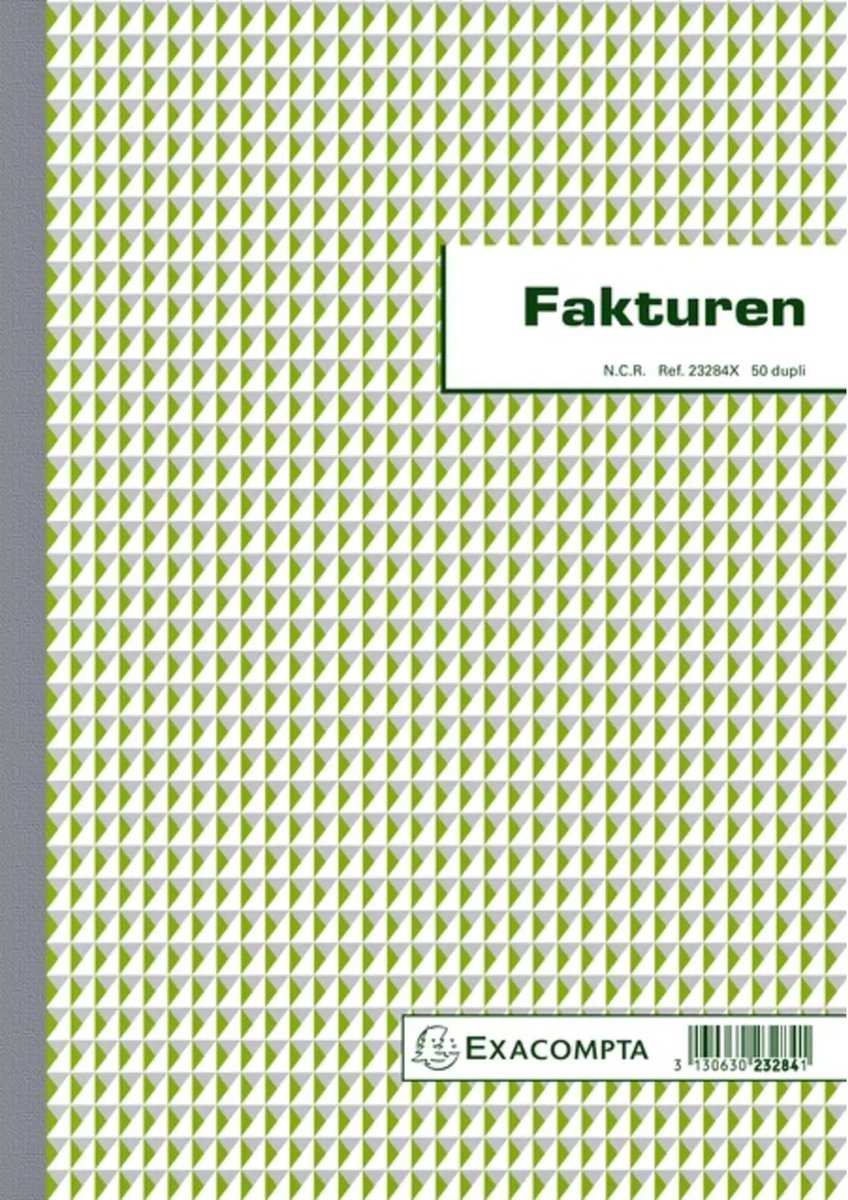Exacompta - factures a4 - duplicata 50 feuilles