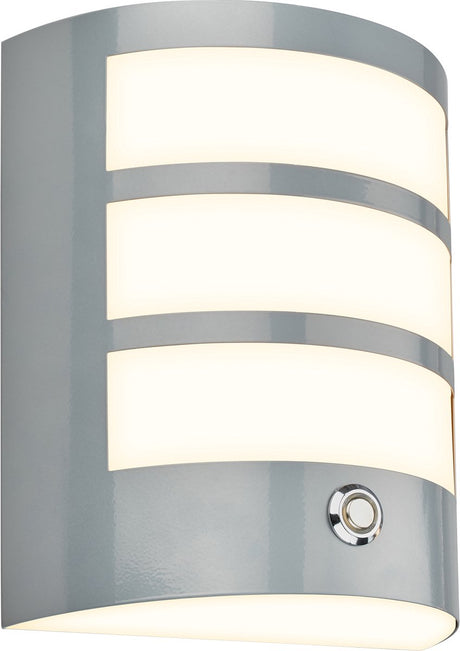 Briloner - Applique LED à batterie - tactile - minuterie - chrome mat - batterie interchangeable - socle interchangeable - 18 x 15 x 7 cm - chrome mat