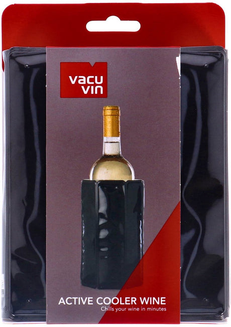 Refroidisseur à vin Vacu Fin noir | 2 pièces