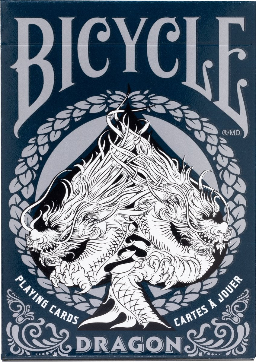 Cartes à jouer Cartamundi dragon vélo blanc - dragons mythiques