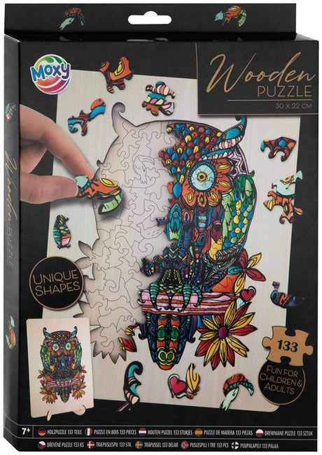 Creative Craft Group Wooden Jigsaw Puzzle Uil, 133st.