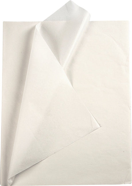 Creativ company papier de soie - papier de soie - papier crépon - papier de soie - blanc - emballage - décoration - bricolage - 50x70 cm - 14 grammes - 10 feuilles