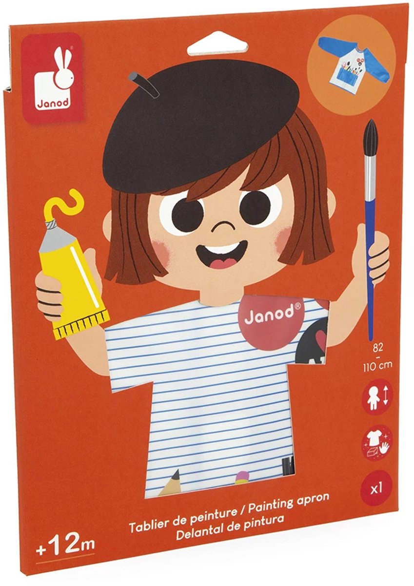 Janod - colo - tablier peinture pour enfant