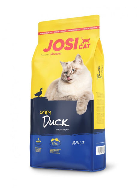 Josera josicat croustillant canard série - nourriture sèche pour chat - 10kg - riche en canard - sans céréales