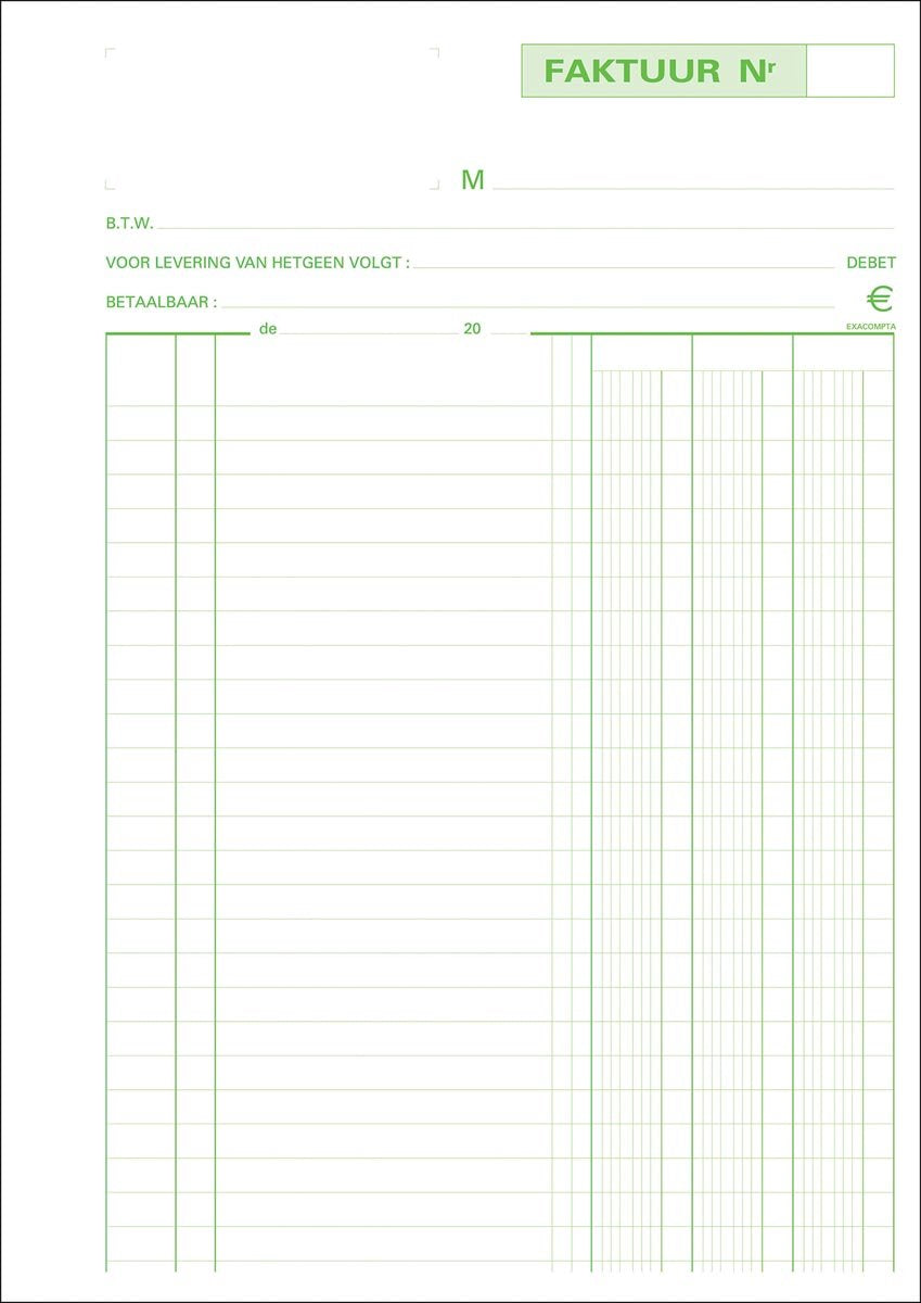 Exacompta - factures a4 - duplicata 50 feuilles