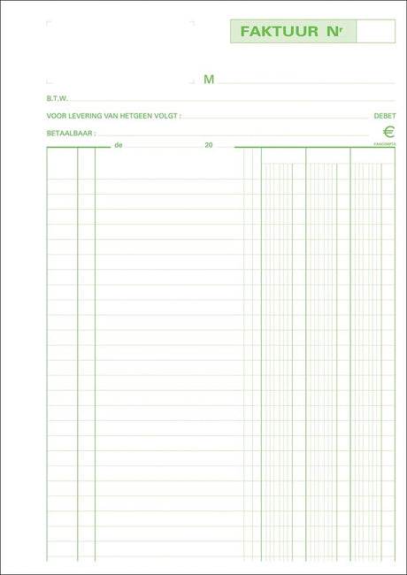 Exacompta - factures a4 - duplicata 50 feuilles