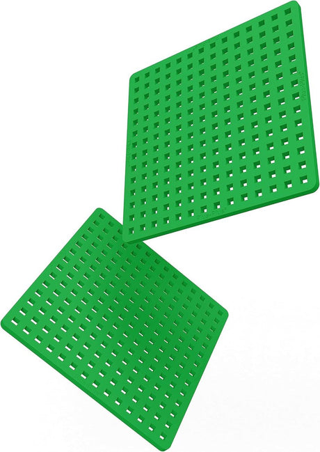 Plaque de construction de base Plus-Plus verte, ensemble de construction 2 pièces - 4022 - jouets de construction - jouets de construction - ensemble avec blocs de construction - à partir de 5 ans