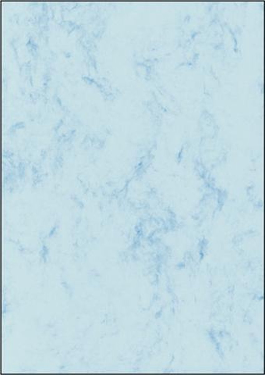 Papier design Sigel a4 - avec motif bleu marbré - recto verso - 200 grammes - 50 feuilles - si-dp551