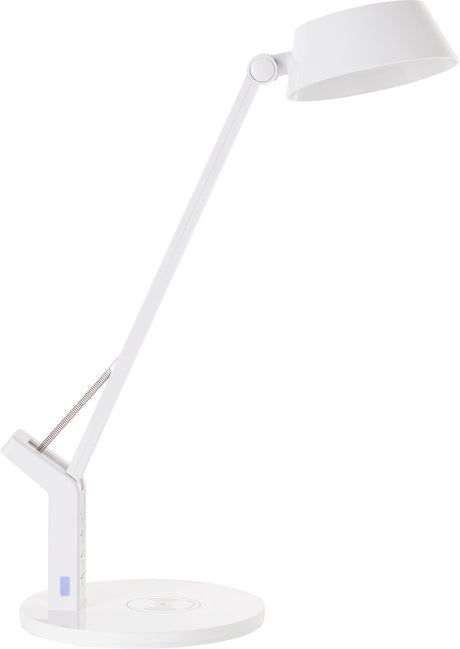 Brilliant kaila - lampe de bureau - LED intégrée 8w - station de recharge sans fil - choix de couleurs 3000-6000k - blanc