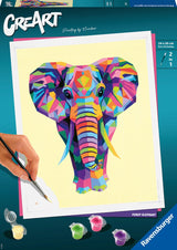 Ravensburger creart peinture par numéro - éléphant