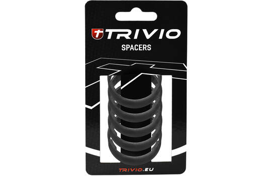 Trivio - entretoise 10mm 1-1 8 carbone ud mat - 5 pièces