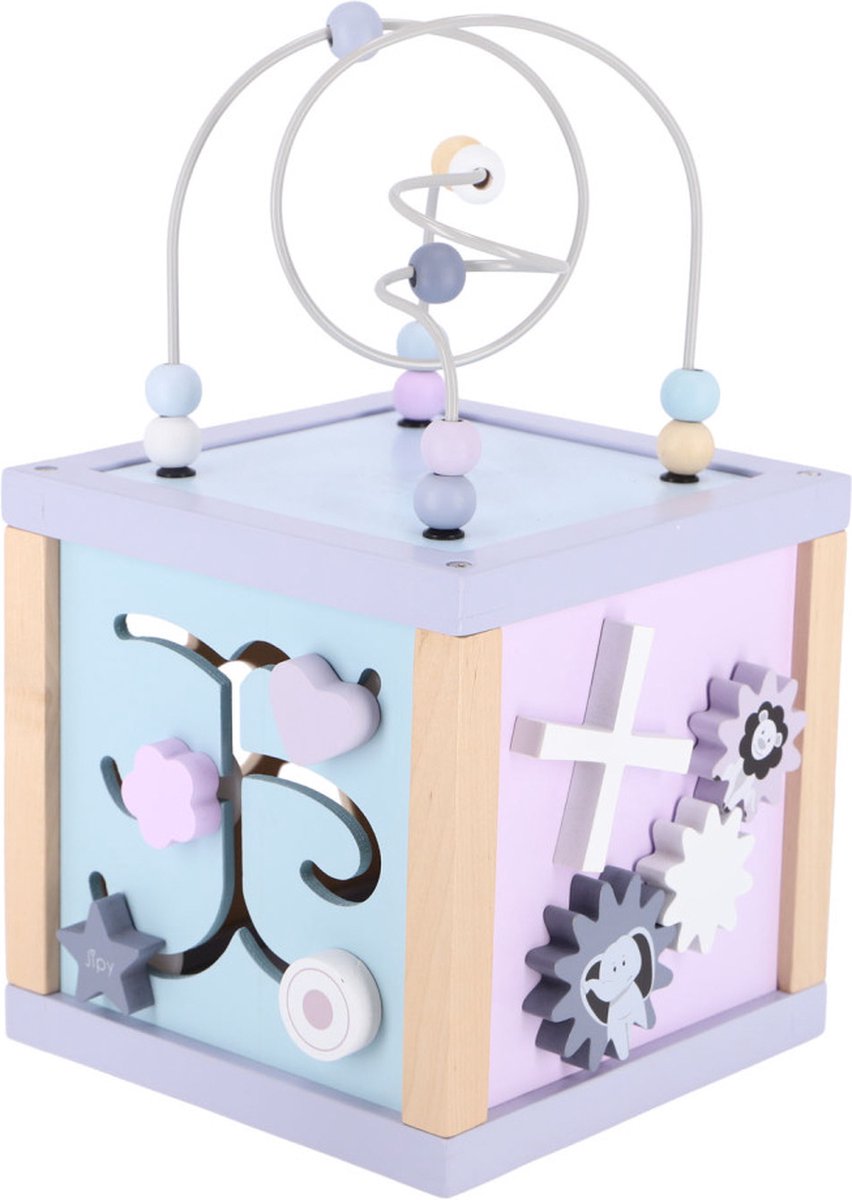 Jipy cube d'activités bois uni