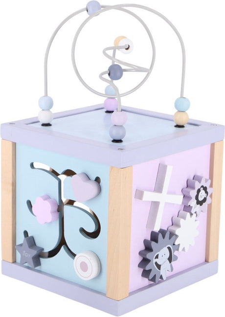 Jipy cube d'activités bois uni