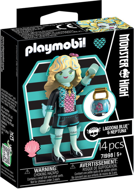 Playmobil | monstre haut | bleu lagon | figurine de jeu pour des aventures créatives d'Halloween, des rêves de monstres sous-marins | avec accessoires pour figurines | excellent cadeau pour les enfants âgés de 4 ans et plus | 71998