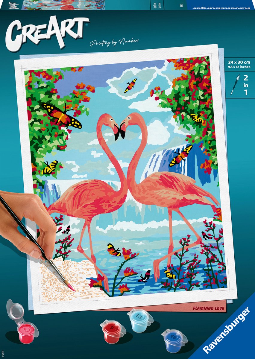 Ravensburger creart peinture par numéro - flamant rose