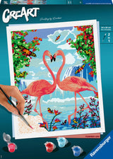 Ravensburger creart peinture par numéro - flamant rose