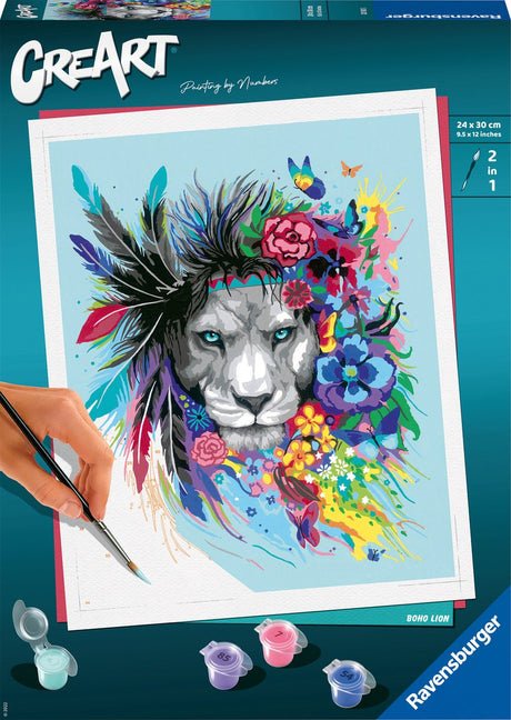 Ravensburger CreArt Peinture par numéros Boho Lion