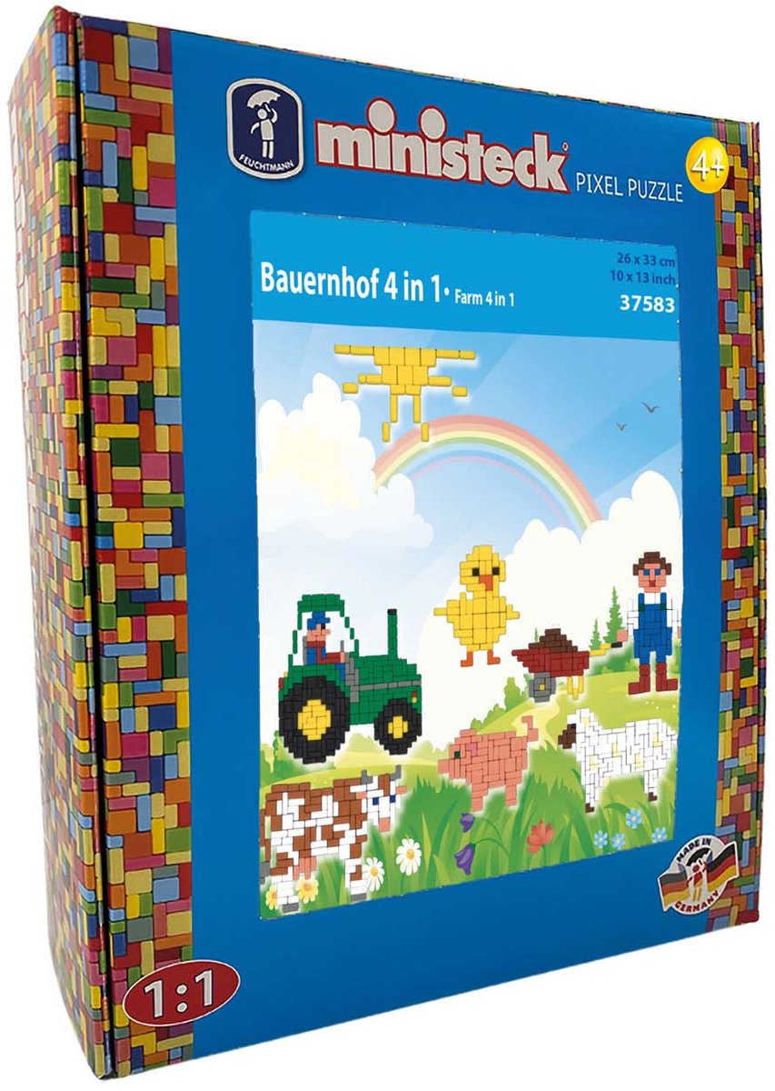 Ensemble mosaïque Ministeck farm xl - 1000 pièces - jouets créatifs.