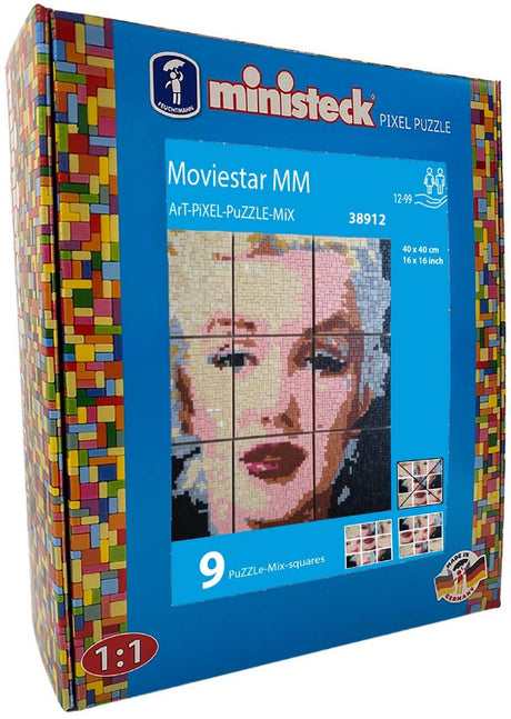Ministeck mosaïque art moviestar xxl coffret - 5500 pierres jouets créatifs.