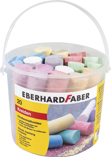 Eberhard Faber Eberhard Faber EF-526599 Craie de trottoir pailletée 100 pièces en boîte