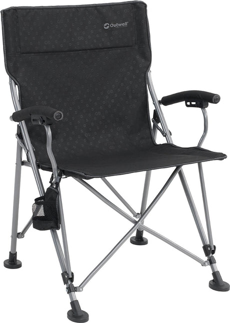 Outwell campo xl chaise de camping chaise pliante noir 97 x 67 x 67 cm