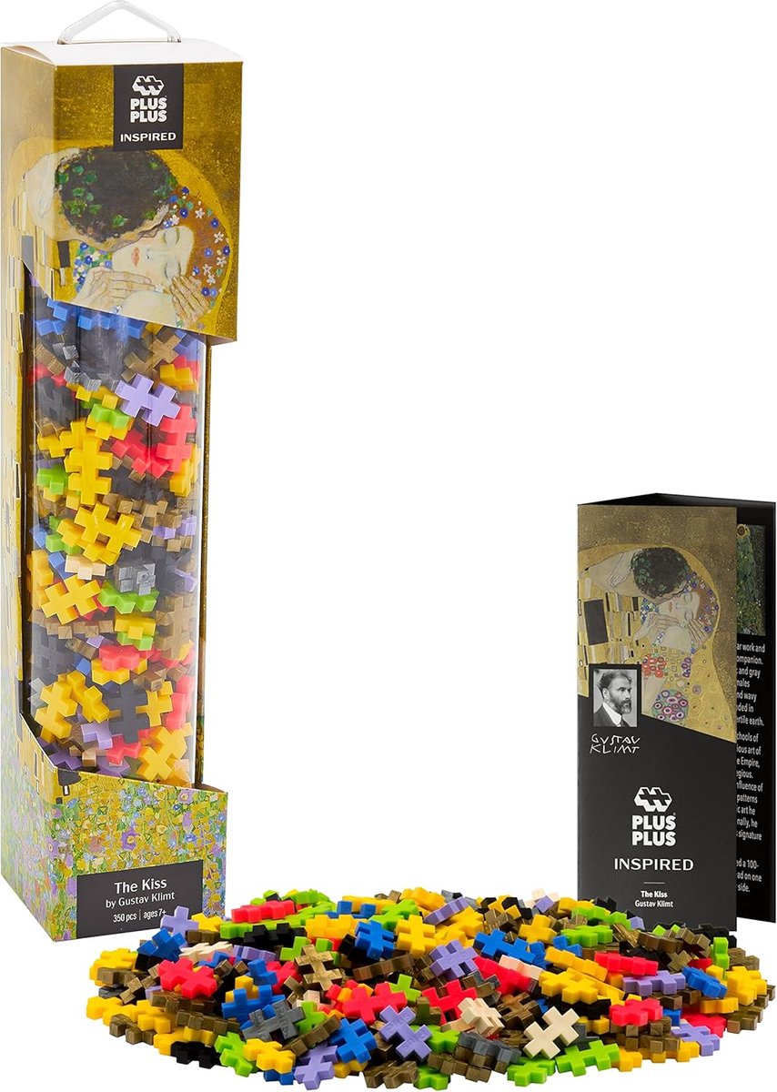 Ensemble de construction de 350 pièces inspiré de Klimt le Baiser - 4280 - œuvres d'art de jouets de construction - jouets de construction - ensemble avec blocs de construction - à partir de 7 ans
