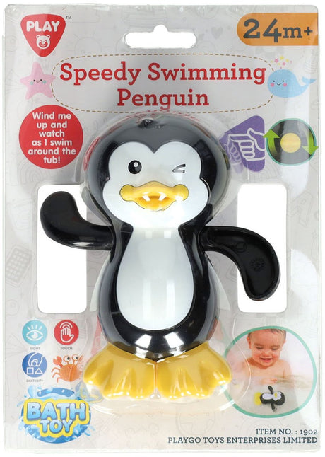 Jouet de bain Playgo pingouin nageur rapide